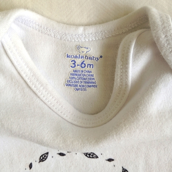 koala baby watch me grow bodysuit diaper shirt 3-6 months unisex baby - Picture 3 of 5